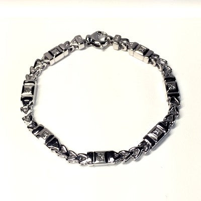 Fancy Link Diamond Bracelet - 1.00 carats total