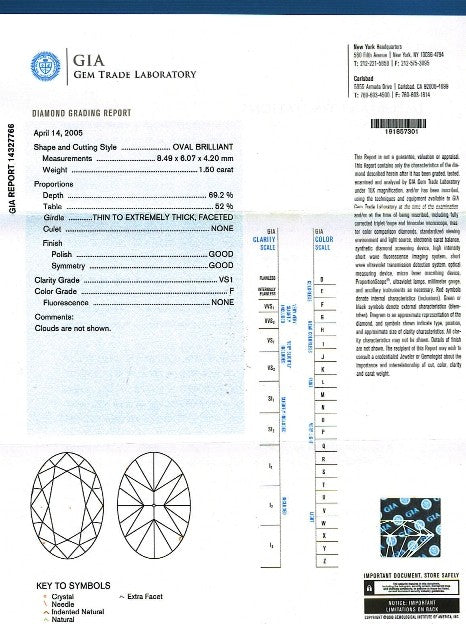 Oval Cut Diamond FS 087 1.50ct
