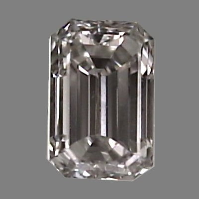 Emerald cut diamond