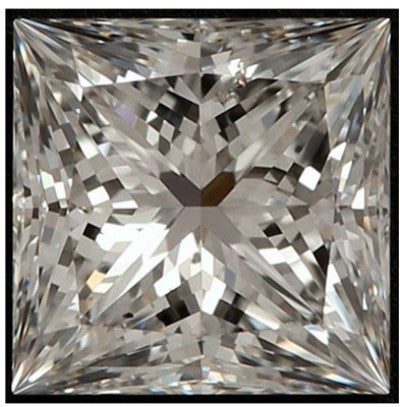 Princess cut diamond, 1.03ct D SI1 — Diamond Imports Australia. © Diamond Imports 2026