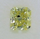 Radiant Cut Diamond 0.62ct - VVS1 Fancy Yellow