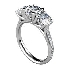 3 Stone Diamond Engagement Rings