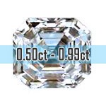 Asscher Cut Diamonds - 0.50ct - 0.99ct
