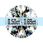Round Brilliant Cut Diamonds - 0.50ct - 0.69ct