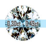 Round Brilliant Cut Diamonds - 0.30ct - 0.49ct