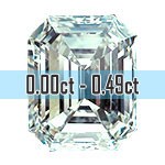 Emerald Cut Diamonds - 0.00ct - 0.49ct