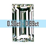 Baguette Cut Diamonds - 0.50ct - 0.99ct