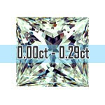 Princess Cut Diamonds - 0.00ct - 0.29ct