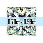 Princess Cut Diamonds - 0.70ct - 0.99ct