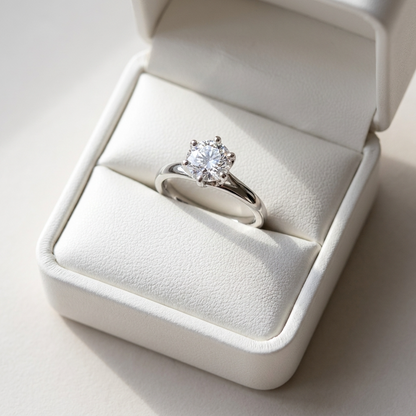'Alana' Diamond Engagement Ring - Round 0.80ct G VS1