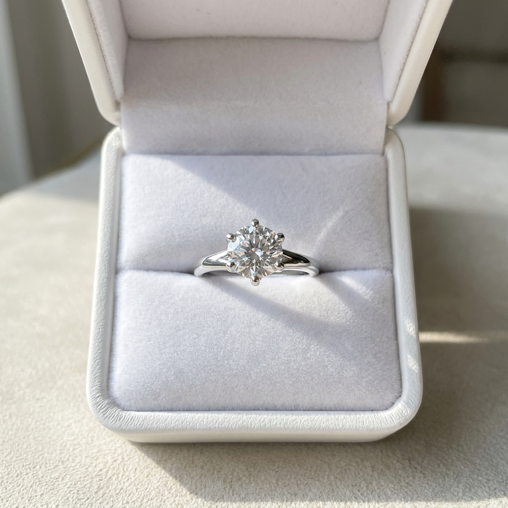 'Alana' Diamond Engagement Ring - Round 0.80ct G VS1