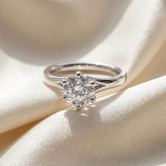 'Alana' Diamond Engagement Ring - Round 0.80ct G VS1