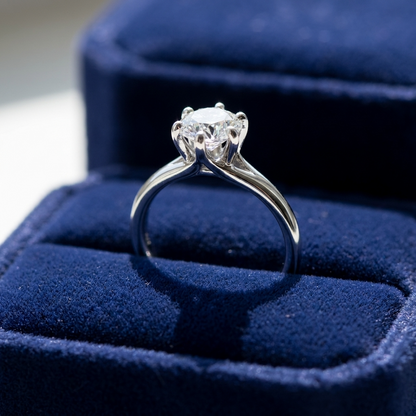 'Alana' Diamond Engagement Ring - Round 0.80ct G VS1
