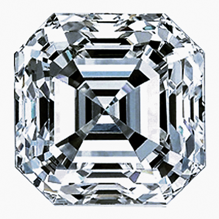 Asscher cut diamond, 0.26ct E VVS1 — Diamond Imports Australia. © Diamond Imports 2026