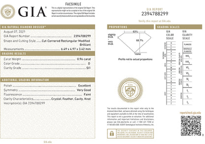 GIA Certificate Radiant Cut Diamond FS 1210