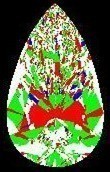 ASET Pear Shape Diamond 0.41ct D IF