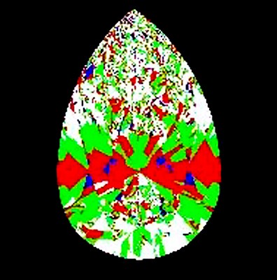 Pear Shape Diamond 0.72ct D VS2