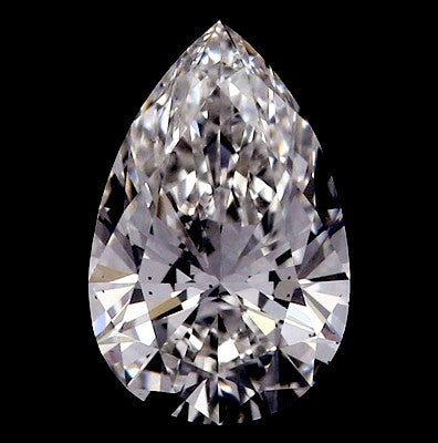 Pear Shape Diamond 0.72ct D VS2