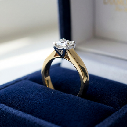 'Pamela' Diamond Engagement Ring - Princess 0.53ct E VS2