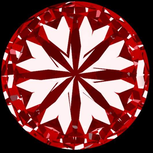 Hearts Round Diamond 1.01ct O-P colour SI1