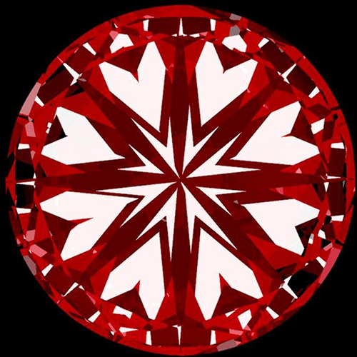 Hearts - Round Diamond 2.20ct F SI1