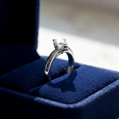 'Alida' Diamond Engagement Ring - Princess 0.51ct - F VS2