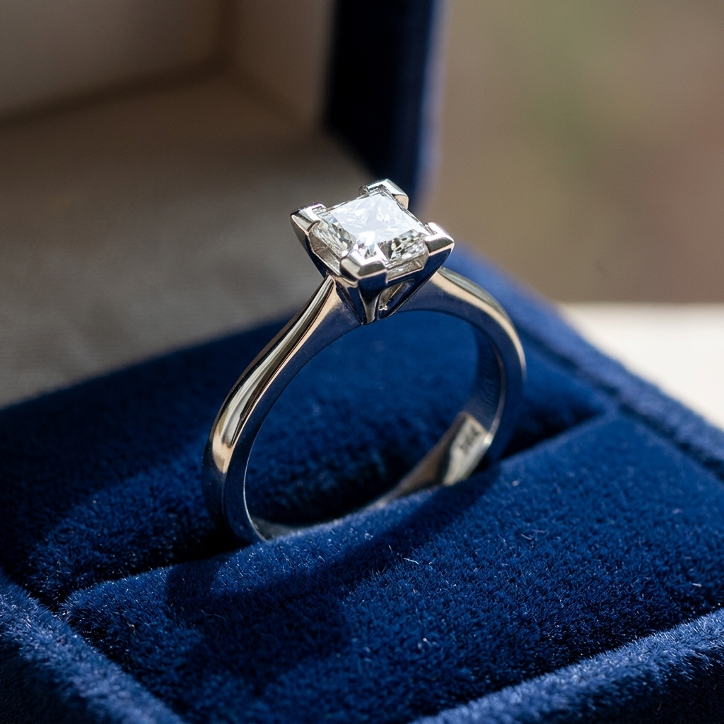 'Freida' Diamond Engagement Ring - Princess 0.50ct G VS2