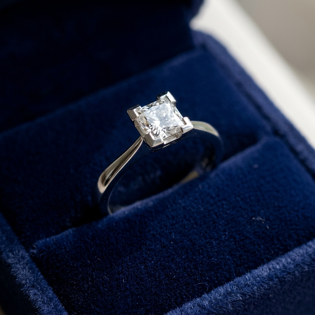 'Freida' Diamond Engagement Ring - Princess 0.50ct G VS2