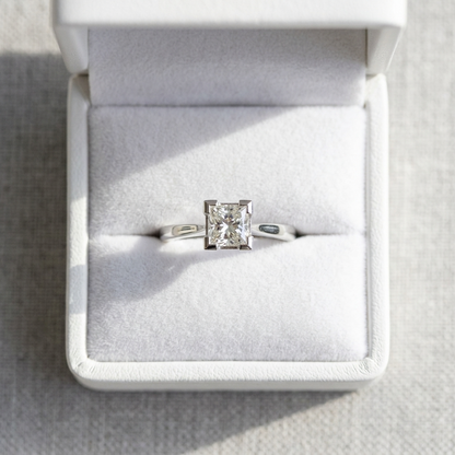 'Freida' Diamond Engagement Ring - Princess 0.50ct G VS2
