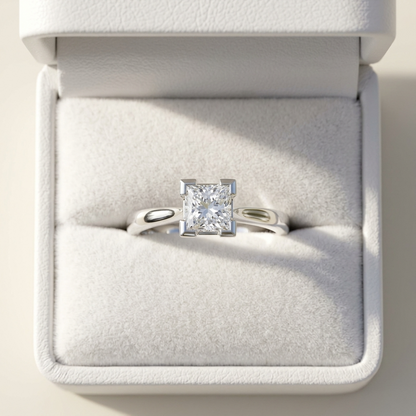 'Freida' Diamond Engagement Ring - Princess 0.50ct G VS2