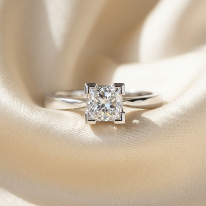 'Freida' Diamond Engagement Ring - Princess 0.50ct G VS2