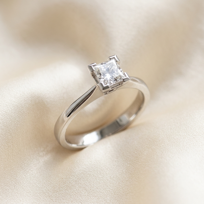 'Freida' Diamond Engagement Ring - Princess 0.50ct G VS2