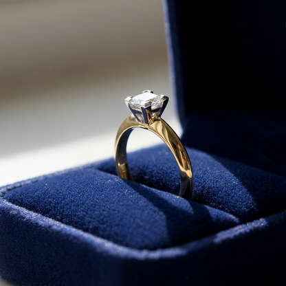 'Delia' Diamond Engagement Ring - Princess 0.50ct E VVS2