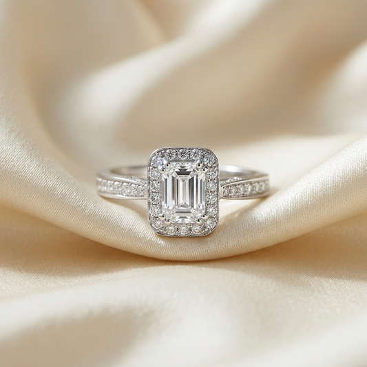 'Halo' Diamond Engagement Ring - 1.00cts