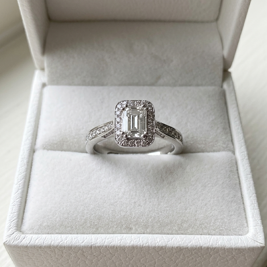 'Halo' Diamond Engagement Ring - 1.00cts