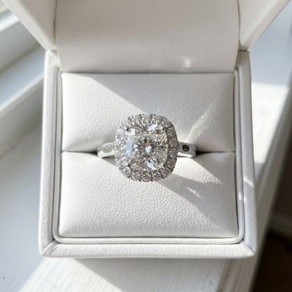 'Halo' Diamond Engagement Ring - 1.21cts