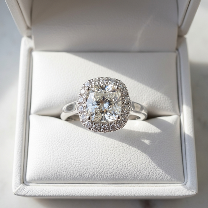 'Halo' Diamond Engagement Ring - 1.21cts