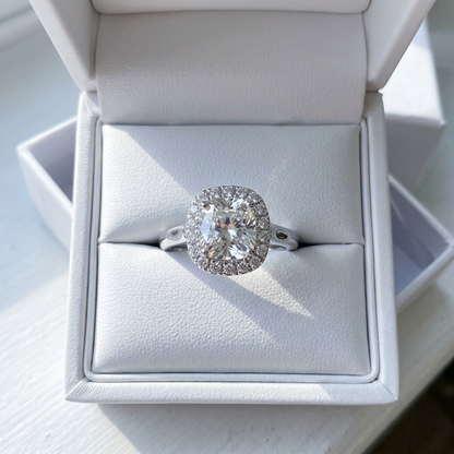 'Halo' Diamond Engagement Ring - 1.21cts
