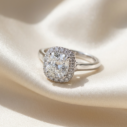 'Halo' Diamond Engagement Ring - 1.21cts