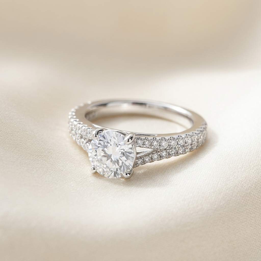 'Roxanne' Diamond Engagement Ring - 1.34cts
