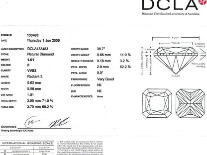 Radiant Cut Diamond FS 132 1.01ct
