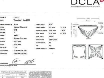 Princess Cut Diamond PRI 059 0.48ct