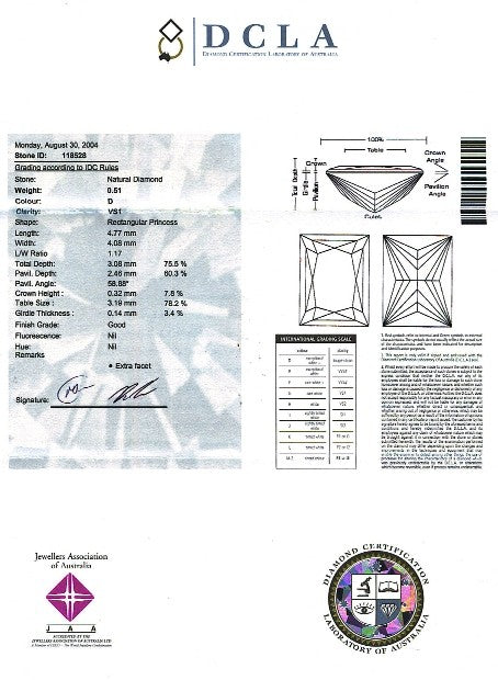 Princess Cut Diamond PRI 004 0.51ct