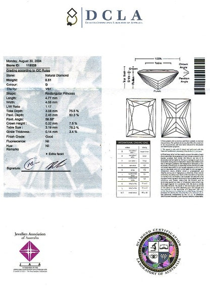 Princess Cut Diamond PRI 004 0.51ct