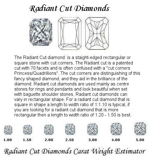 radiant Cut Diamond Pairs FPR 048 0.36ct