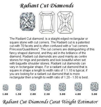 Radiant Cut Diamond Pairs FPR 063 0.38ct