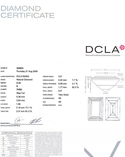 Baguette Diamond 0.35ct E VVS2
