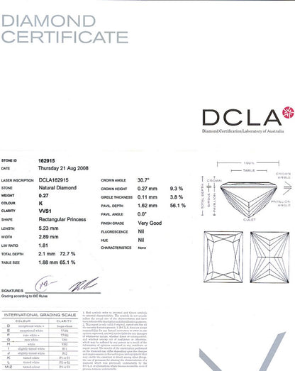 baguillion Diamond 0.27ct K VVS1