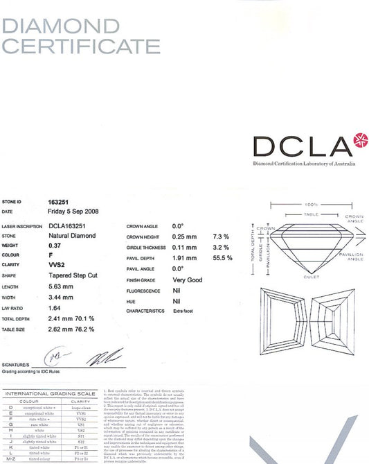 Cadi Cut Diamond 0.37ct F VVS2