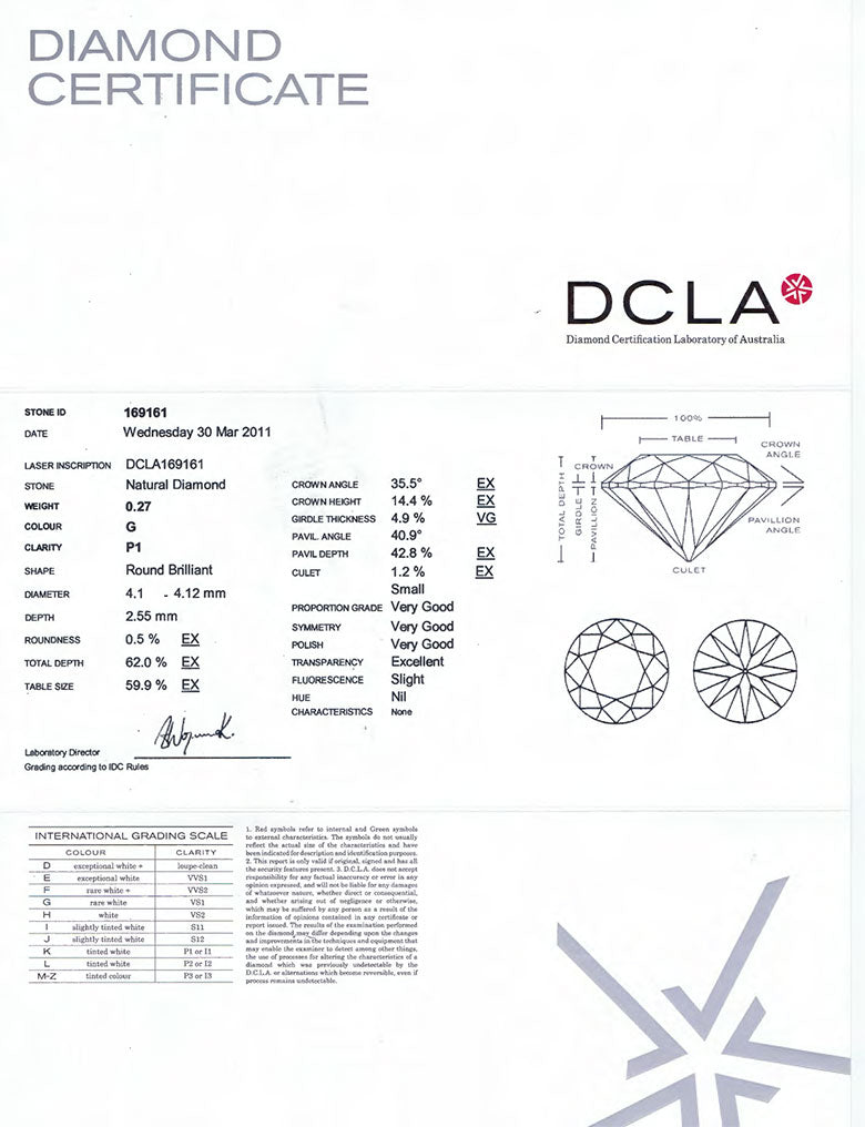 4 Claw Diamond Studs Earrings EAR 812